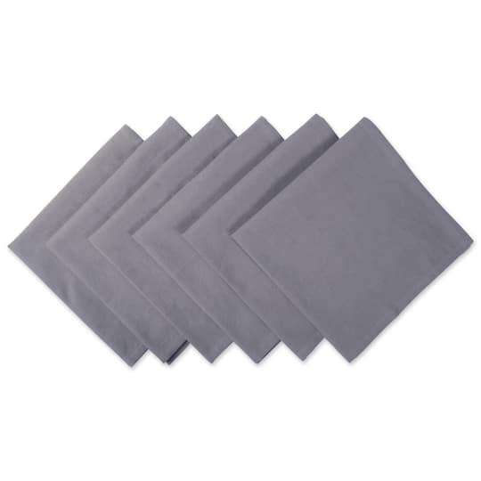 DII® Oversized Napkin, 6ct. in Gray | 20" x 20" | Michaels®